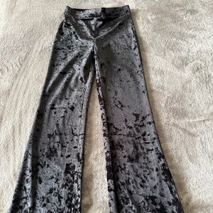 Girls velvet flare pants